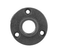 Adfaga 10 pièces bride de sol en fonte robuste noir BSP raccord de tuyau fileté bride de montage mural pour meubles industriels plomberie et projets de tuyauterie construction en m (DN20 3/4'')