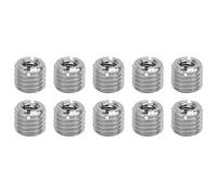 Adfaga 10 pièces inserts filetés en acier inoxydable M8x1,25 mm à M14x2 mm Kit d'outils de réparation d'écrou de réduction de filetage pour équipement mécanique automobile matériel