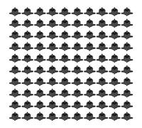 Adfaga 100 pcs 4 mm émetteurs de Goutte à Goutte à Compensation de Pression goutteurs d'arrosage à débit Uniforme pour Les Grands Jardins de Terrain fermes matériau PP système d'ar (4L Noir)