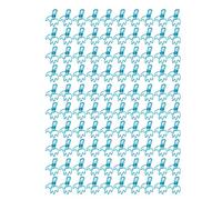 Adfaga 100 pièces pinces en métal en forme de couronne petites pinces à documents de bureau supports de papier à forte adhérence pour certificats billets fichiers et travaux manuel (Bleue)