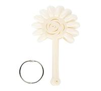 Adfaga 120 pièces en plastique blanc pointe d'ongle bâton palette forme de tournesol affichage outils de pratique pour les professionnels du nail art usage domestique 17,5x10,3 cm