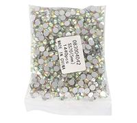 Adfaga 1440 pièces de correcteurs brillants en verre de cristal à dos plat pour décoration d'ongles à faire soi-même pour l'artisanat, les vêtements, les chaussures, les accessoir (Couleur AB)