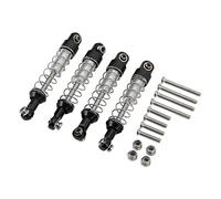 Adfaga 2 Paires RC Voiture Amortisseur En Alliage D'aluminium 60mm Heavy Duty Mise À Niveau Pièces de Suspension pour WPL C14 C24 MN D90 99S Modèles Télécommande Voitures avec (Noir)