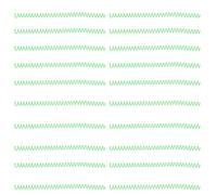 Adfaga 20 pièces bobines de reliure en spirale capacité de 30 feuilles en plastique ABS épines de reliure en spirale colorées durables pour les projets de papeterie de bureau diamè (Verte)