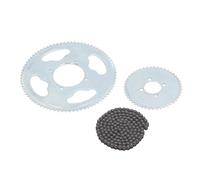 Adfaga 25h 47t Sprocket Avant 25h 80T Sprocord arrière 146 Kit de chaîne de Liens Construction en Acier Robuste pour 47cc 49cc Dirt Bike ATV Quad Mini Motorcycle Remplacement des p
