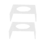 Adfaga 2PCS Acrylic Football Display Stand Clear Ball Holder Rack Stable Support for Basketball Volleyball Sports Memorabilia Collection