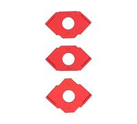 Adfaga 3 pièces modèles de routeur de gabarit de rayon outil de routage d'angle en T en alliage d'aluminium pour la coupe du bois et le positionnement rapide T10 T15 T20 T30 T25 T3