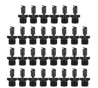 Adfaga 30pcs G1 / 2 Male Filet à 180 degrés Buzzle de buse de Type Ventilateur Sprinkler Head Water Saving Mist Irrigation Buse pour la pelouse de Jardin Greenhouse PP Matériau 47