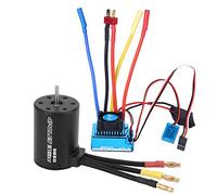 Adfaga 3650 Motor ESC Set Moteur haute performance sans balais 3100KV avec options ESC 45A 60A 80A 120A pour voiture 1/10 RC Installation facile Pièces de rechange (45A)