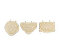 Adfaga 3pcs Moules de tarte Set Friendly Abs Mini Maker Maker pour la cuisine à tarte Noël
