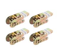 Adfaga 4PCS Tendeur à Cliquet Robuste 1in Outil d'arrimage de Cargaison 500KGS Force de Traction Attache de câble métallique en Acier au Carbone pour Remorque de Camion Moto Bateau