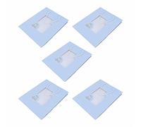 Adfaga 5 pièces sacs cadeaux en papier à motif de dessin animé avec poignées sacs fourre-tout durables pour emballage cadeau décor de fête douche mariage carton blanc plastique 13x (B&BX IA OYu)