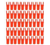 Adfaga 50 pièces de flèches de tir à l'arc en Plastique de Haute qualité, Insertion de queues d'arbre de Broche pour Le tir à l'arc Classique, Accessoires durables, légers, faciles (L)