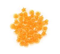 Adfaga 50pcs gobelets cellulaires d'élevage de reines équipement d'apiculture en plastique pour élever des reines abeilles dans des ruches 19x16mm noir bleu rouge Orange jaune vert (Orange)