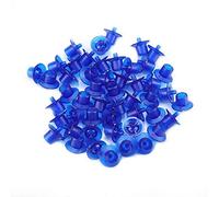 Adfaga 50pcs gobelets cellulaires d'élevage de reines équipement d'apiculture en plastique pour élever des reines abeilles dans des ruches 19x16mm noir bleu rouge Orange jaune vert (Bleue)