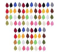 Adfaga 80 pièces feuilles colorées fer sur patchs ensemble vêtements durables patchs décoratifs en feuilles de coton pour bricolage réparation de vêtements artisanaux et recyclage