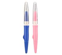 Adfaga Aiguilles à Feutrer Poignée Ergonomique à Pointe Fine avec Aiguilles Remplaçables pour Projets de Feutrage de Laine de Bricolage Plastique Métal Bleu Rose Paquet de 2