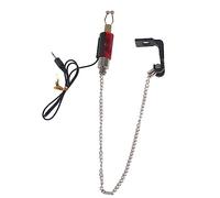 Adfaga Alarme de Morsure de Poisson Indicateurs Lumineux LED Cintre de chaîne Outil de pêche Accessoire de matériel Super Sensible Durable pour la pêche de Nuit Acier Inoxydable Pl (Rouge)