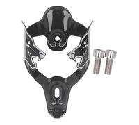 Adfaga Aluminium Alloy Water Bottle Cage Wolf Head Design Lightweight Durable Durable Bicycle Bottlersrs pour Vélo de Montagne Black Black 45G avec VIS