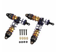 Adfaga Amortisseur RC en alliage d'aluminium, ensemble d'amortisseurs à ressort réglables pour voitures RC à l'échelle 1/10, pièces de mise à niveau de suspension avant et arrière (Or)