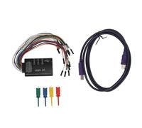 Adfaga Analyseur logique USB professionnel 16 canaux, taux d'échantillonnage de 100 m, débogueur de signal numérique portable avec protection ESD pour ingénieurs et techniciens