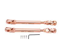 Adfaga Arbre de conduite universel RC Arbre de transmission en acier haute performance pour 1/10 échelle RC CARRADE RÉPARAGE ROSE ROSE GOL COLOR 2PCS SET (129 mm)