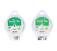 Adfaga Attaches de Support pour Plantes de Jardin 2 Rouleaux de 100 m chacun Sangles d'entraînement de Vigne en Fer PVC Durable avec intégré pour Plantes grimpantes, Fleurs, arbust