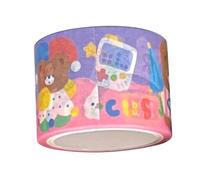 Adfaga Autocollant de bande de compte à main motif d'ours dessin animé décoratif bricolage ruban artisanal pour Scrapbooking Journal agenda planificateur décoration papier matériel