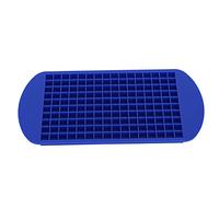 Adfaga Bac à glaçons en silicone 160 grille carrée flexible réutilisable haute température mini moule à glace pour la cuisine à domicile restaurant bar coffre-fort gratuit (160 grille carré bleu)