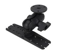 Adfaga Base de Montage Universelle pour détecteur de Poissons, Support de Montage Robuste en Alliage d'aluminium de qualité Marine avec Boule en Caoutchouc de 225 Pouces pour Trace