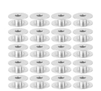 Adfaga Bobines de Machine à Coudre en Aluminium 100pcs bobines vides durables de Haute qualité Universal Fit pour Les Machines à Coudre Plates Surface Lisse Léger Facile à Installe
