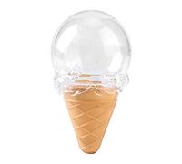 Adfaga Boîte à Bonbons en Forme de Cornet de Crème Glacée Récipient de Friandises en Plastique Transparent pour Faveurs de Fête d'Anniversaire de Mariage Paquet de 8 Jaune Rose Ble (Jaune)