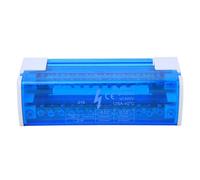 Adfaga Boîte de jonction de bornier 2 niveaux 125A Boîte de distribution électrique à montage sur rail DIN avec couvercle transparent pour câblage d'armoire industrielle Boîtier ig