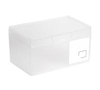 Adfaga Boîte de Rangement pour Cartes, Organisateur en Plastique, Grande capacité, Support de Cartes à Jouer avec Couvercle, Conception compacte et Robuste pour Bureau, dortoir d'é