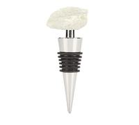 Adfaga Bouchon de bouteille de vin réutilisable élégant en pierre de cristal, garde le vin frais, empêche l'oxydation, pour la maison, cadeau de fête, accessoires pour amateurs de (Verte)