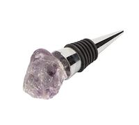 Adfaga Bouchon de bouteille de vin réutilisable élégant en pierre de cristal, garde le vin frais, empêche l'oxydation, pour la maison, cadeau de fête, accessoires pour amateurs de (Violette)