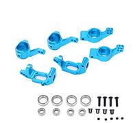 Adfaga Boule à billes premium Boule Aluminium Direction de direction Kit de montage Haute Performance Pièce de mise à niveau pour HSP 1/10 Modèles de voitures RC 102010 102011 1020 (Bleu)
