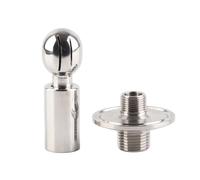 Adfaga Boule de pulvérisation rotative en acier inoxydable, 1,5 pouces TC X 1/2 pouces MNPT CIP, boule de nettoyage de réservoir pour équipement de brassage, taille compacte, haute