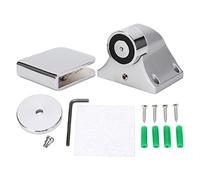 Adfaga Butée de porte électromagnétique 500 N, robuste, coupe-feu, 24 V CC, pour portes vitrées de bâtiments commerciaux, alliage de zinc argenté.