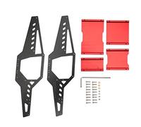 Adfaga Cadre de voiture RC en alliage d'aluminium, coque de carrosserie, cage de sécurité, pièces de mise à niveau pour SCX24 à l'échelle 1/24, châssis traité CNC léger et durable (Rouge)