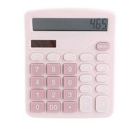 Adfaga Calculatrice à 12 Chiffres Calculateur électronique de Bureau Portable Multifonctionnel à énergie Solaire pour Les Professionnels de Bureau des étudiants en Plastique 4,72 x