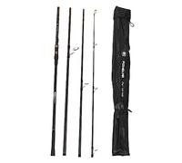 Adfaga Canne à pêche de Voyage en Fibre de Carbone Canne à pêche légère Multi-Sections Portable avec Anneaux de Guidage en céramique pour la pêche en mer, en rivière et en lac 4 5 (3.pièces)