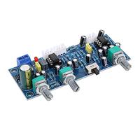 Adfaga Carte de préampli 2.1 canaux Filtre Passe-Bas Caisson de Basses contrôle de tonalité Carte de Circuit Audio Hi FI avec régulateur de Basse Double Puce NE5532 pour systèmes d