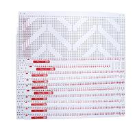 Adfaga Cartes de perforation en plastique professionnel 10pcs Set Soft Durable Hole Index Punked Cartes pour Silver Reed Tricoting Machine SRP325 SRP50 SRP60 SRP60N n ° 1 à 10