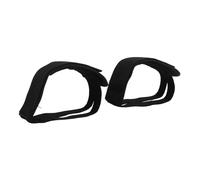 Adfaga Ceinture de sangle de clip d'orteil de vélo à pignon fixe Toile robuste sans boucle Conception adhésive Ruban de sécurité double face pour le cyclisme sur route Noir Bleu Ve (Noire)