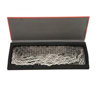 Adfaga Chaîne de vélos à 11 vitesses Lebycle 11 Speed High Strength Silver Silver Placing Antirust Chain pour les vélos de route Mountain 116 Liens de la chaîne de cyclisme durab