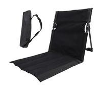 Adfaga Chaise Longue Pliante, Ultra légère, Portable, inclinable, inclinable, avec Tissu Oxford, pour Plage, Camping, Jardin, Patio, Relaxation (Noire)