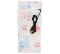 Adfaga Chauffe-biberon alimenté par USB Isolateur de Bouteille de Lait Portable Housse d'alimentation de Voyage pour Les Parents en déplacement Matériau en mélange de Coton et d'él (Chatte)
