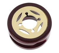 Adfaga Chauffe-cire pour sceau de qualité supérieure, fabriqué à la main, résistant à la chaleur, pour enveloppes, cartes, cadeaux, en bois de rose et tôle, taille 7,5 x 7,5 x 4 cm (Four de fusion