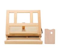 Adfaga Chevalet de table en bois à angle réglable, pliable, léger, robuste, présentoir de peinture pour artistes étudiants professionnels 33,5 x 33,5 x 25,8 cm